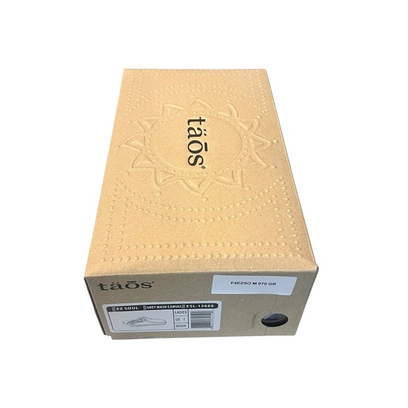 Taos NEW EZ Soul Grey Wash Canvas Slip on Sneakers SZ 7 - Picture 9 of 10